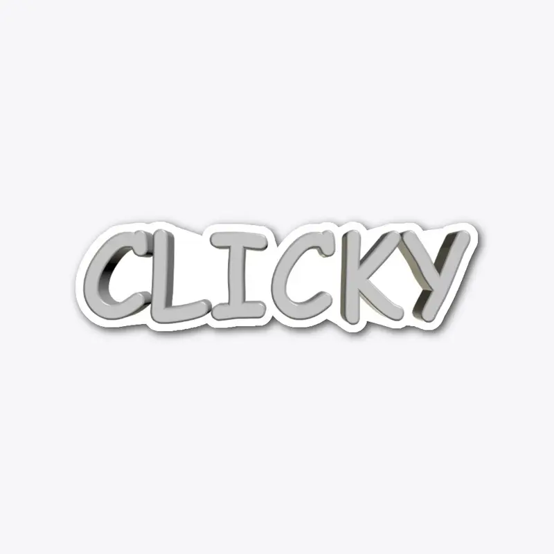 Clicky Logo Sticker